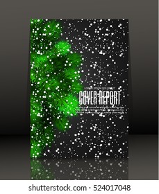 Template design for cover. Banner in A4 size. Abstract background. Vector, illustration.