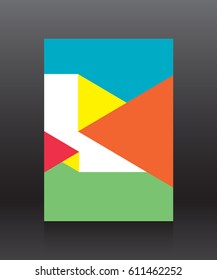 Template design for cover. Banner in A4 size. Abstract background. Vector, illustration.
