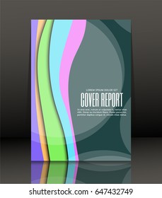 Template design for cover. Banner in A4 size. Abstract background. Vector, illustration.