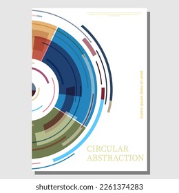 Plantilla para el diseño de una portada, libro, afiche, banner. La idea del diseño interior, las impresiones y la decoración. Diseño creativo