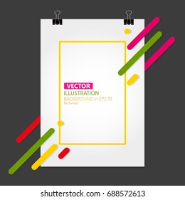 Template design for Cover/Banner. Abstract background. Vector, illustration.