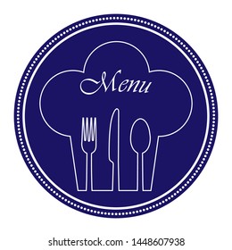 Template for design and decoration of restaurant menu, catering or gastro service, flat design