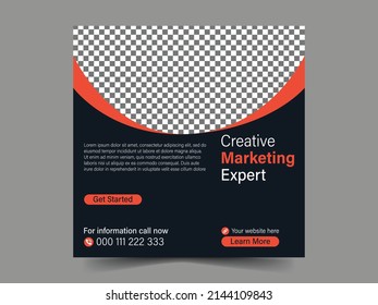 Template design for digital marketing agency and corporate social media posts.