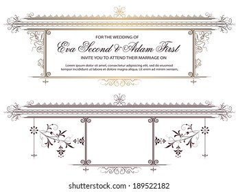 Template for the design of diploma, advertisements, envelope, invitations or greeting cards 