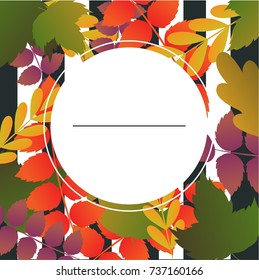 Template design discount banner for autumn season. Poster for special fall sale with flower and herb, autumnal leaf decoration. Layout for offer and promotion on natural, floral background. Vector