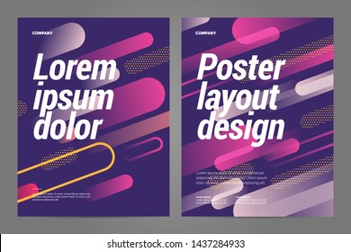 Template design with dynamic lines for event, invitation or championship. Sport background.