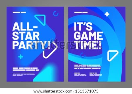 Template design with dynamic shapes for event, invitation or championship. Sport background.