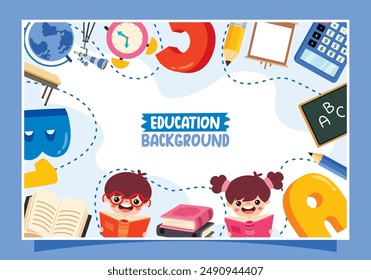 Template Design With Education Elements