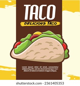 Template design of Fast food menu 