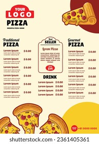 Template design of Fast food menu 