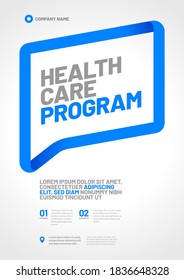 Template design with frame for medical layout. Vector design A4 size for poster, flyer or banner.