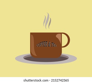 template design fresh coffee and tea