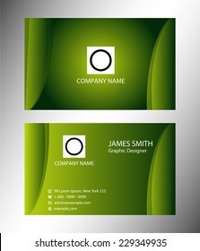 Template Design Of Fresh Dreen Visit Card 