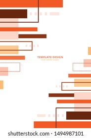 Template Design , Geometric abstract  background  , Vector and illustration