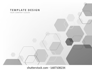 Diseño de plantilla , Fondo geométrico abstracto , Vector e ilustración