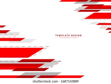 Template Design , Geometric abstract  background  , Vector and illustration