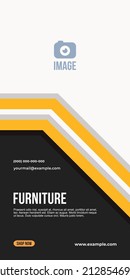 template, Design graphich, modern, property, advertising, marketing, Marketing banner for furniture products, yellow, gold, orange colors. background, layout, ads, tech