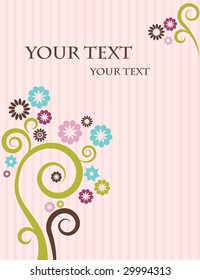 Template design for greeting card