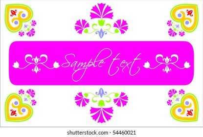 Template design for greeting card