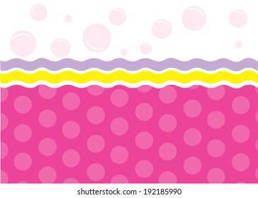 Template design for greeting card, vector illustration