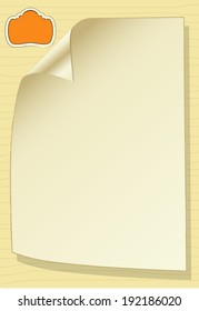 Template design for greeting card, vector illustration
