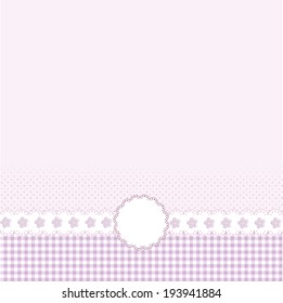 Template design for greeting card, vector illustration