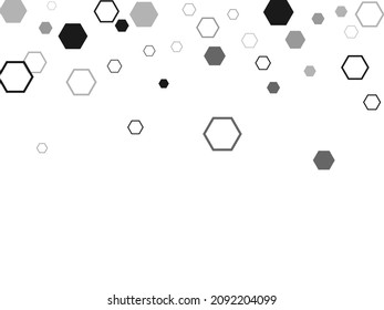 Template Design. Honeycomb, bees hive cells pattern.  Geometric Hexagon abstract background.