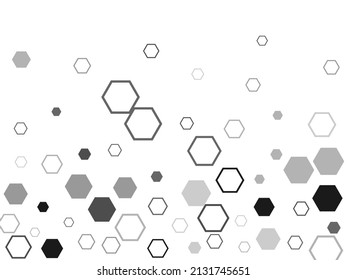 Template Design. Honeycomb, bees hive cells pattern. Abstract white vector wallpaper with hexagon grid.