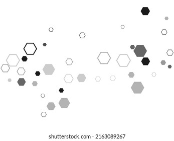 Template Design. Honeycomb, bees hive cells pattern. Abstract white vector wallpaper with hexagon grid.