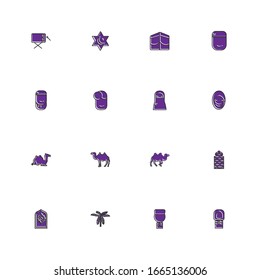 diseño de plantillas
conjunto de iconos en ramadan