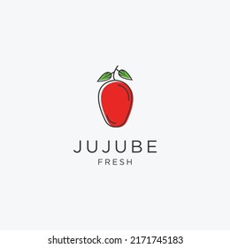 Template design Jujube logo concept
