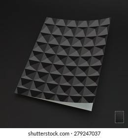 Template for design layout. 3d vector illustration. Can be used for marketing, print, presentation, business concepts.