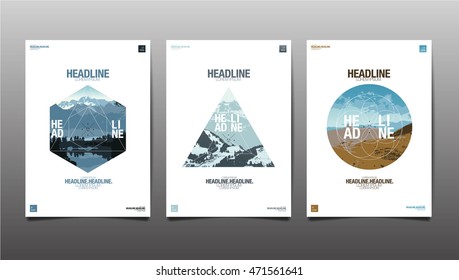 Template design Layout, Brochure , Flyer ,Geometric , vector, Abstract Modern Backgrounds