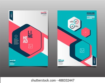 Template Design Layout ,Brochure , Flyer , Geometric , Vector, Abstract Modern Backgrounds