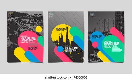 Template design Layout ,Brochure , Flyer , cover, poster , Geometric , vector, colorful, Abstract Modern Backgrounds