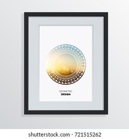 Template Design Layout , Brochure , Flyer. Geometric Vector Abstract Modern Background