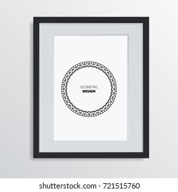 Template Design Layout , Brochure , Flyer. Geometric Vector Abstract Modern Background