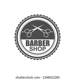 Template design of logo, badge, symbol, icon and sign for barber shop