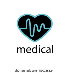 template design logo medical. Vector illustration of icon