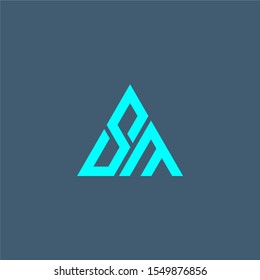 Template design Logo S M Letter