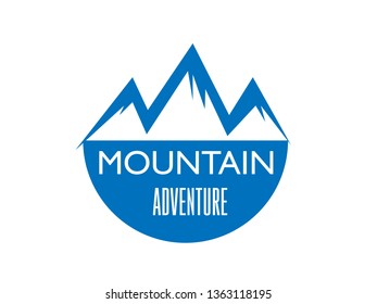 Template Design for Logos and Icons About Adventure, Travel, Mountain, Hiking and for Other Projectors