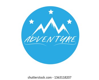 Template Design for Logos and Icons About Adventure, Travel, Mountain, Hiking and for Other Projectors