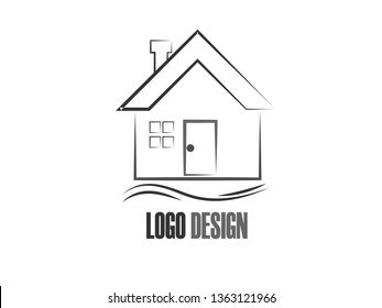 Template Design for Logos and Icons About Buildings, Houses, Real Estate, Property, Contractors, and other Related Projects