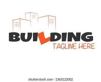 Template Design for Logos and Icons About Buildings, Houses, Real Estate, Property, Contractors, and other Related Projects