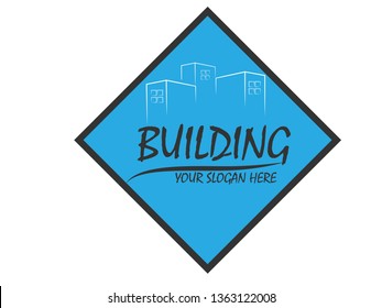 Template Design for Logos and Icons About Buildings, Houses, Real Estate, Property, Contractors, and other Related Projects