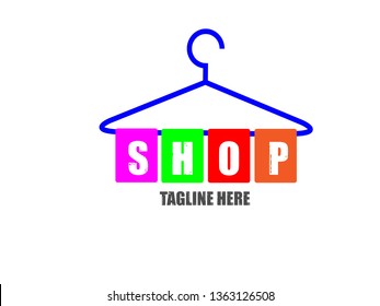 Template Design for Logos and Icons About Clothing Stores, Laundry, and for Other Related Projects