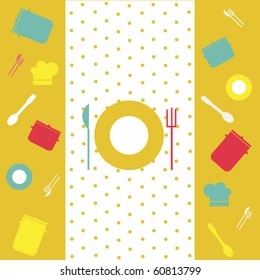 Diseño de plantilla de menú o tarjeta de restaurante
