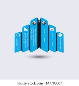 Template design modern can be used for Infographics / logo / vector graphic, or website.