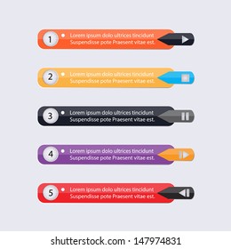 Template design modern can be used for Infographics / logo / vector graphic, or website.