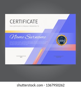 Template Design of Modern Certificates with Geometric